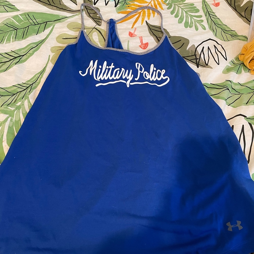 Blue Military Police Tank